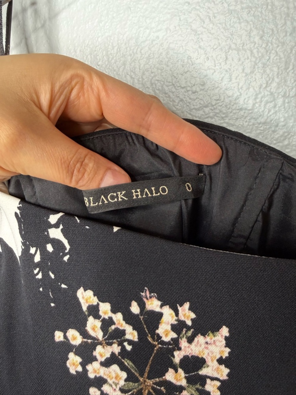 Black Halo Floral Corset Sheath Cocktail Dress Bolero Overlay Midi Women’s Sz 0 - Picture 4 of 15